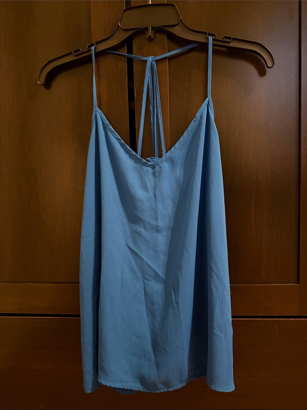 Women’s Blue Spaghetti Strap Cami Top